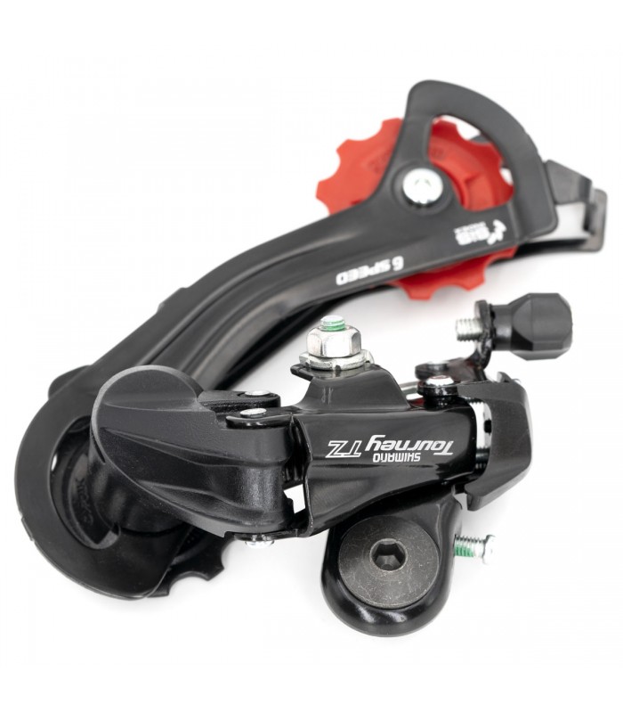 Shimano RD-TZ500 - Deragliatore posteriore a 6 velocità con staffa di montaggio